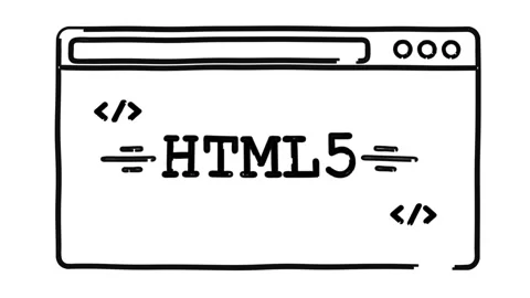 Html programming coding web development background animation Stock Footage 264964155