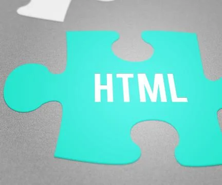 Html puzzle Stock Illustration