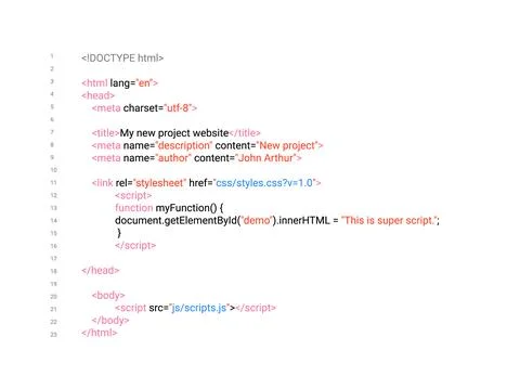 HTML screen code program developer background. Computer web interface html code Stock Illustration