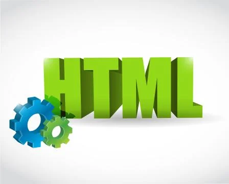 Html sign illustration design Stock Illustration