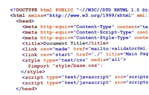 Html source code on white front view Stockfoto's