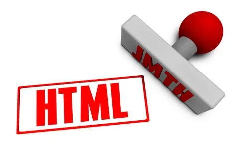 HTML Stamp 库存插图