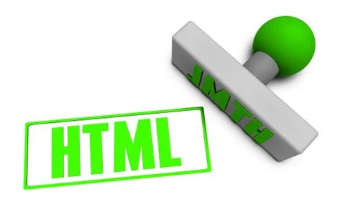 HTML Stamp Illustrazione stock