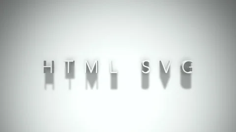 Html svg 3D title animation with shadows on a white background Stock Footage 297018942