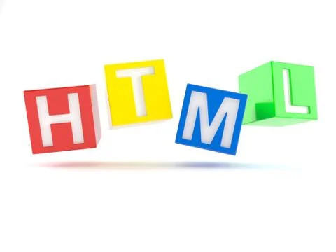 HTML text Illustrazione stock