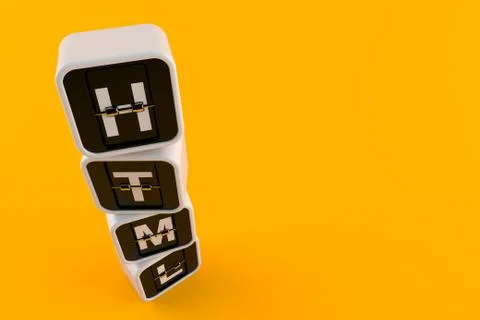 HTML text Stock Illustration
