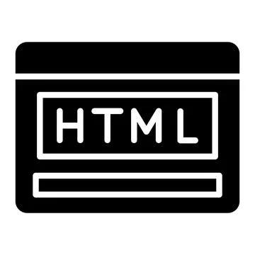 Html Vector Icon Design Illustration 스톡 일러스트