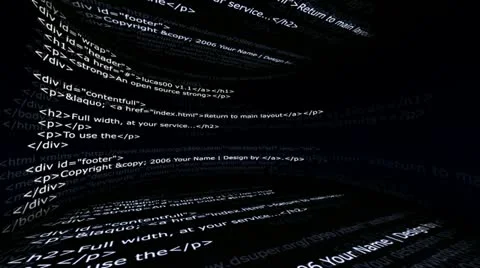 Html Web Code, Internet Concept 1 - HD1080 Stock-Footage 11020005