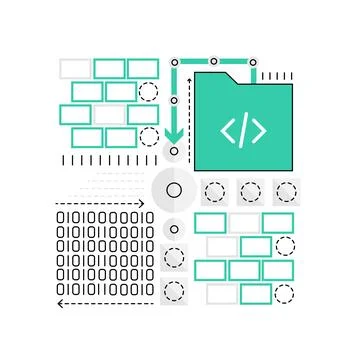 Html web coding Illustration