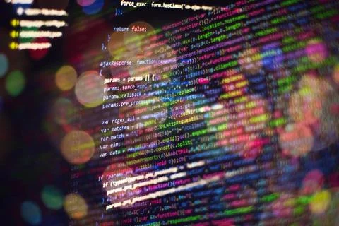 Html web design code for developers and designers Stock Photos