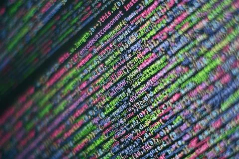 Html web design code for developers and designers Stock Photos