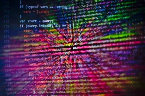 Html web design code for developers and designers Stock Photos