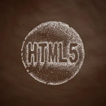 HTML5 icon Illustrazione stock