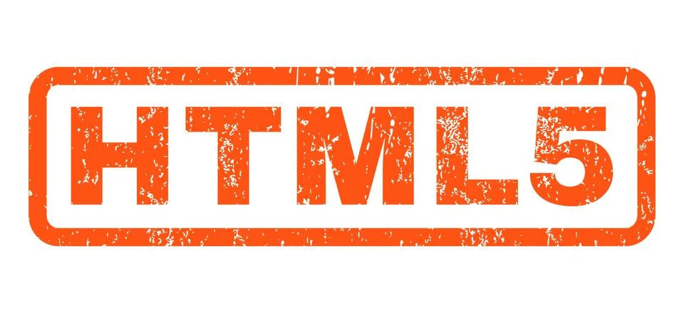 Html5 Rubber Stamp Stock Illustration
