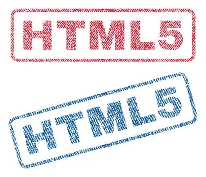 HTML5 Textile Stamps Stockillustratie