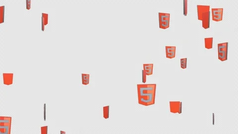 HTML5 Web Development Animation for Online Learning Crash Course Stock Footage 260944690