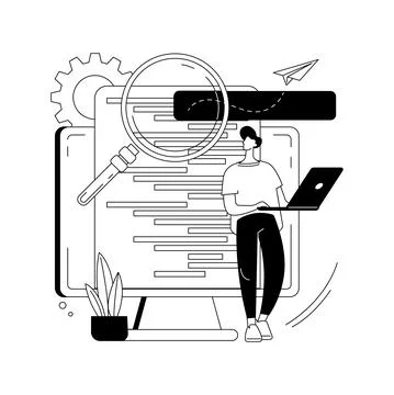 HTML5 website development abstract concept vector illustration. Stock Illustration