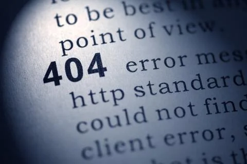 Http 404 error Foto stock