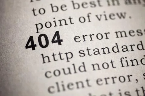 Http 404 error Foto stock