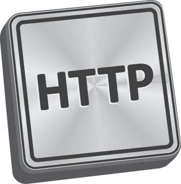 HTTP Button 库存插图