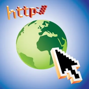 Http earth web search engine - illustration Stock-Illustration