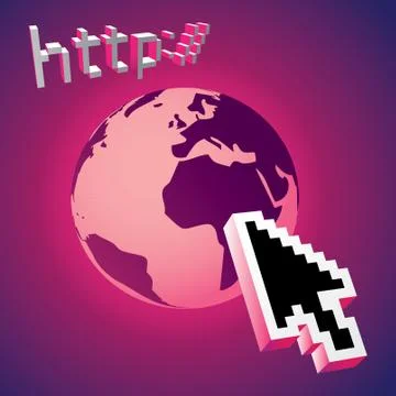 Http earth web search engine - illustration 库存插图