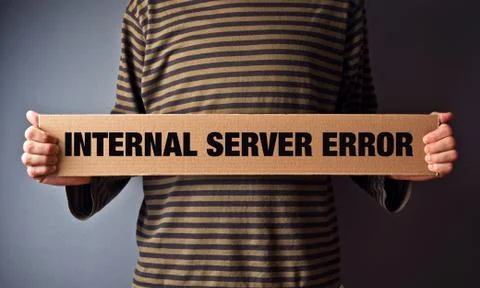 Http error 500, server error page concept Stock Illustration