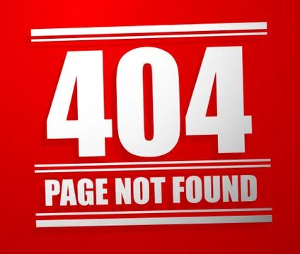 Http header code, status message: Not found. /404 page not found/ Stock-Illustration