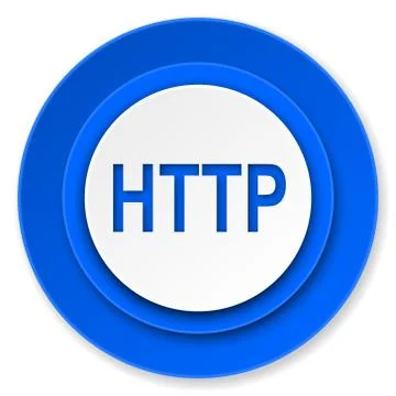 Http icon. 库存插图
