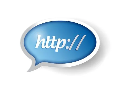Http internet bubble concept illustration design Stock-Illustration