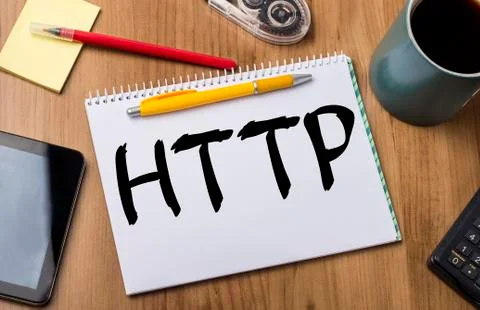 HTTP - Note Pad With Text 写真素材