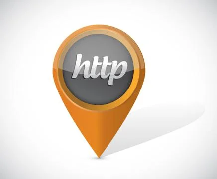 Http pointer icon illustration design 库存插图