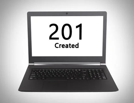 HTTP Status code - 201, Created Foto stock