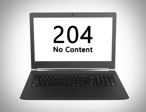 HTTP Status code - 204, No Content Foto stock