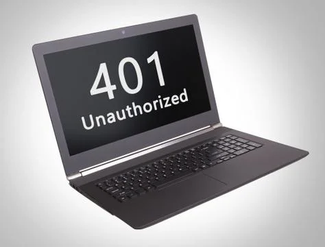 HTTP Status code - 401, Unauthorized Foto stock