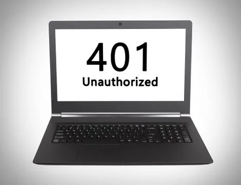 HTTP Status code - 401, Unauthorized Foto stock