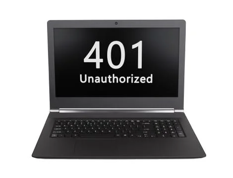 HTTP Status code - 401, Unauthorized Foto stock