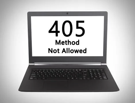 HTTP Status code - 405, Method Not Allowed Foto stock