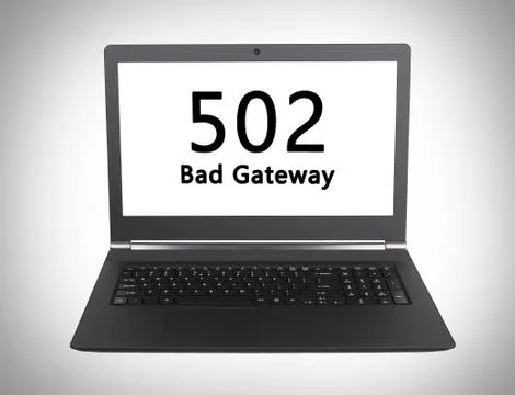 HTTP Status code - 502, Bad Gateway Foto stock