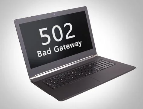 HTTP Status code - 502, Bad Gateway Foto stock