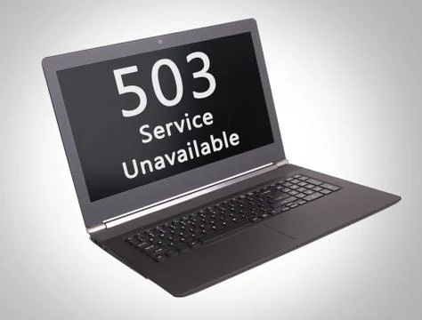 HTTP Status code - 503, Service Unavailable Foto stock