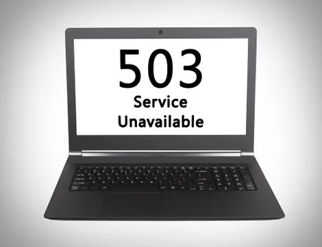 HTTP Status code - 503, Service Unavailable Foto stock