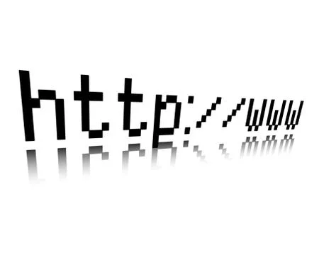 Http www blocky text Stock-Illustration