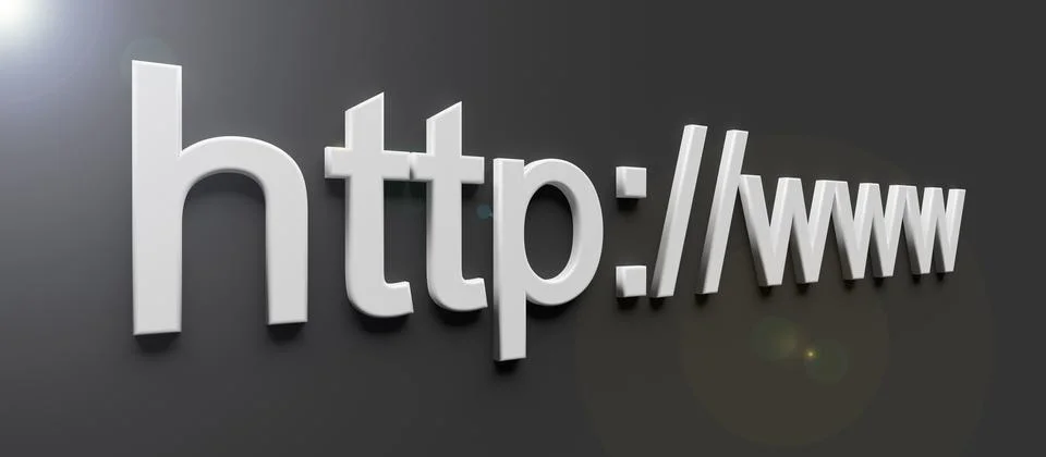 Http www internet web address in search bar of browser Stock-Illustration
