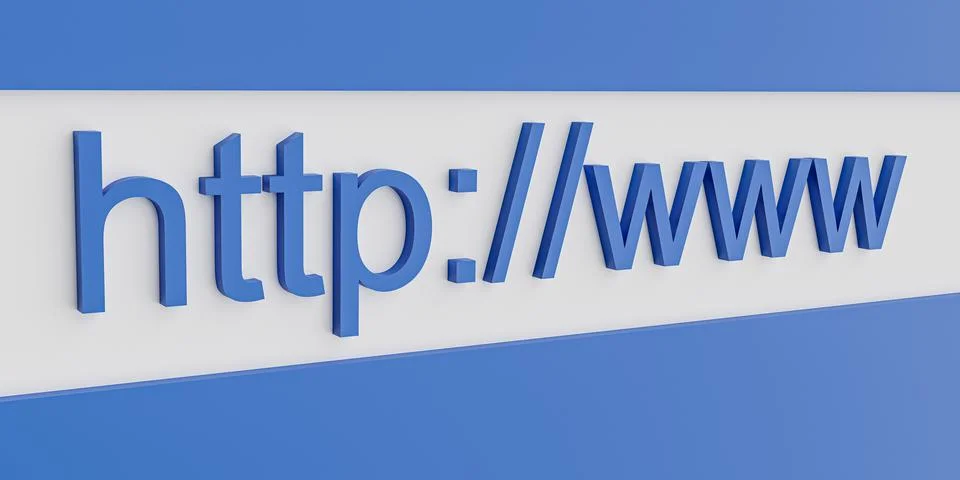 Http www internet web address in search bar of browser Stock-Illustration