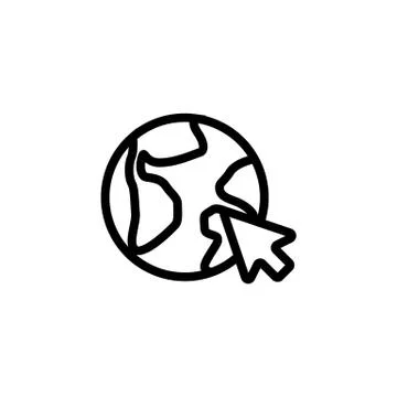 Https protocol vector vector. Isolated contour symbol illustration Ilustração Stock