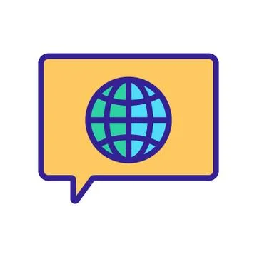 Https protocol vector vector. Isolated contour symbol illustration Stock Illustration