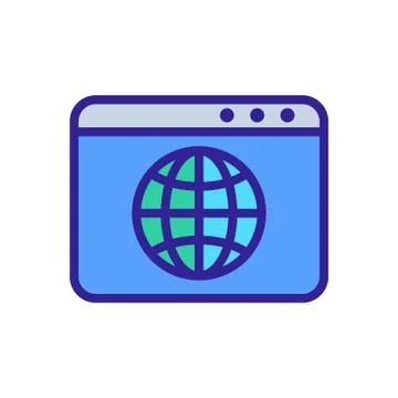 Https protocol vector vector. Isolated contour symbol illustration 스톡 일러스트