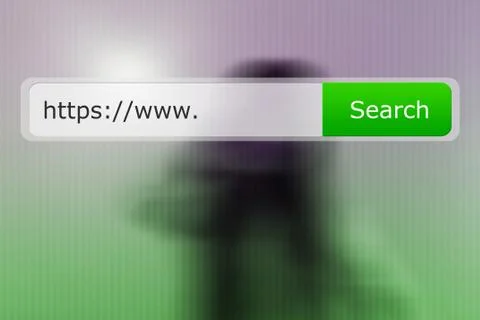 Https search bar image 库存插图