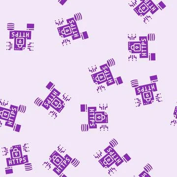 Https seo glyph seamless pattern 库存插图